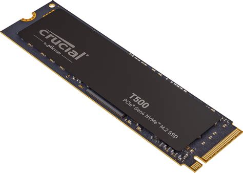 Crucial T500 1TB PCIe Gen4 NVMe M.2 SSD.